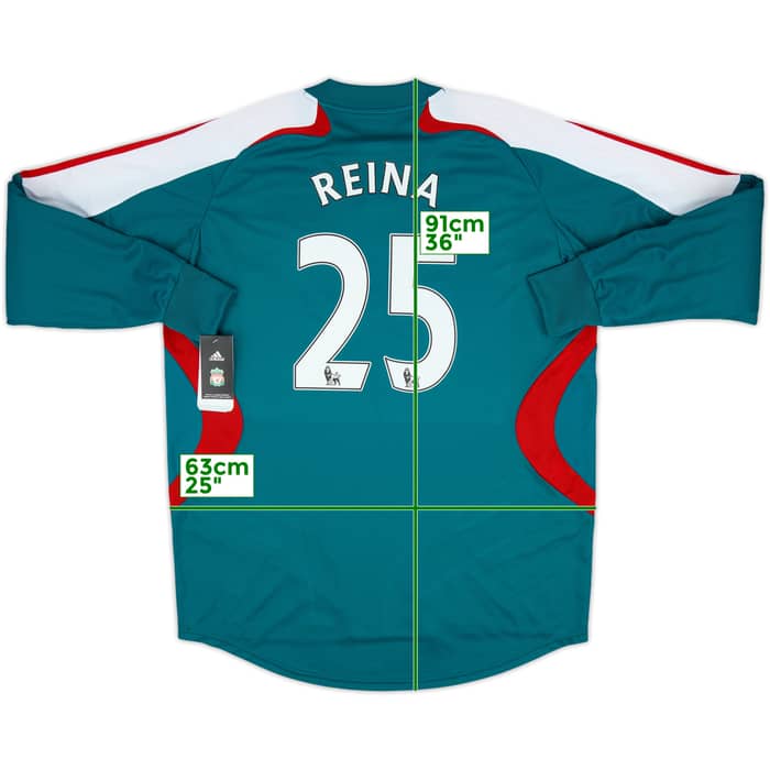 2007-08 Liverpool GK Shirt Reina #25 (XL)