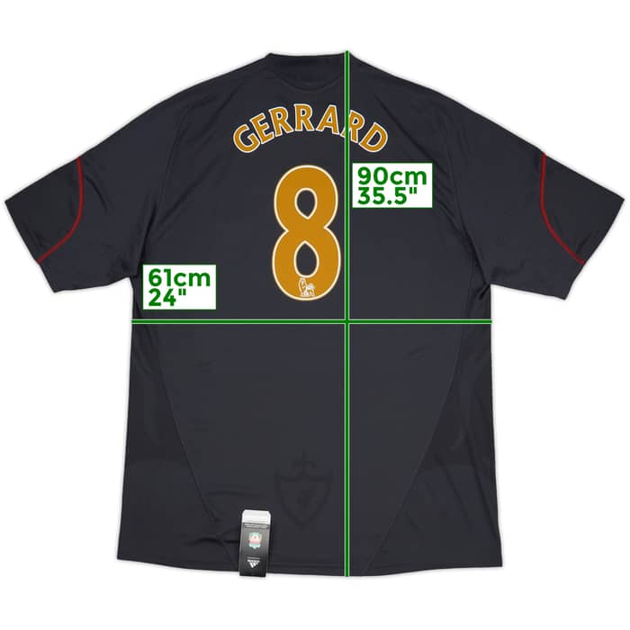 2009-10 Liverpool Away Shirt Gerrard #8 (XXL)