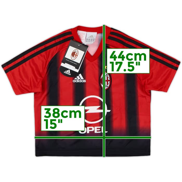 2004-05 AC Milan Home Shirt (4-5 Years)
