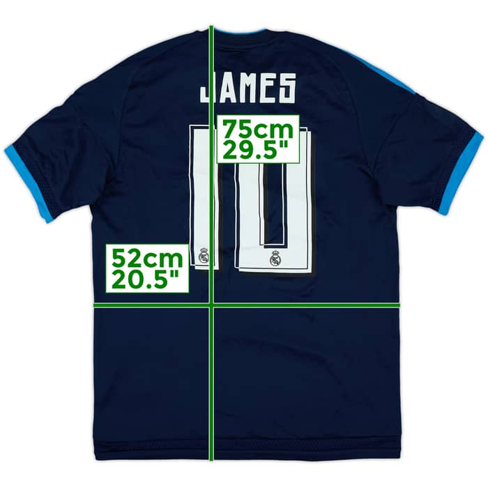 2015-16 Real Madrid Third Shirt James #10 (M)
