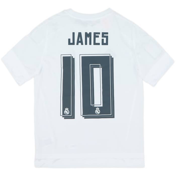 2015-16 Real Madrid Home Shirt James #10 (L.Boys)