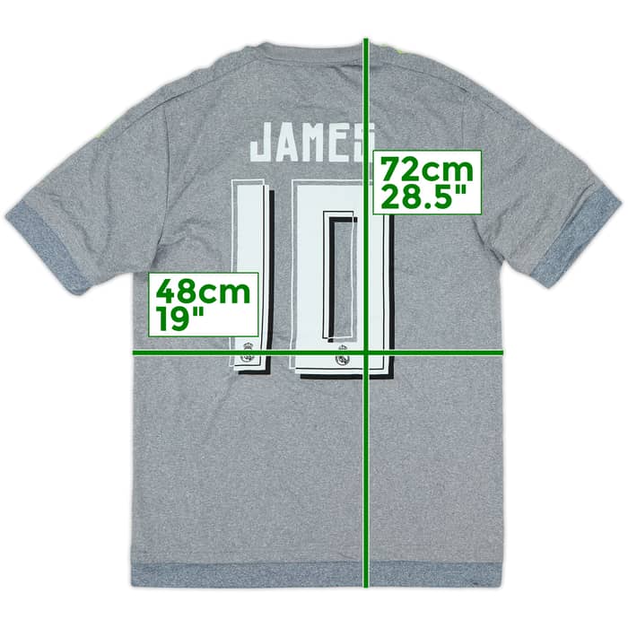 2015-16 Real Madrid Away Shirt James #10 (S)
