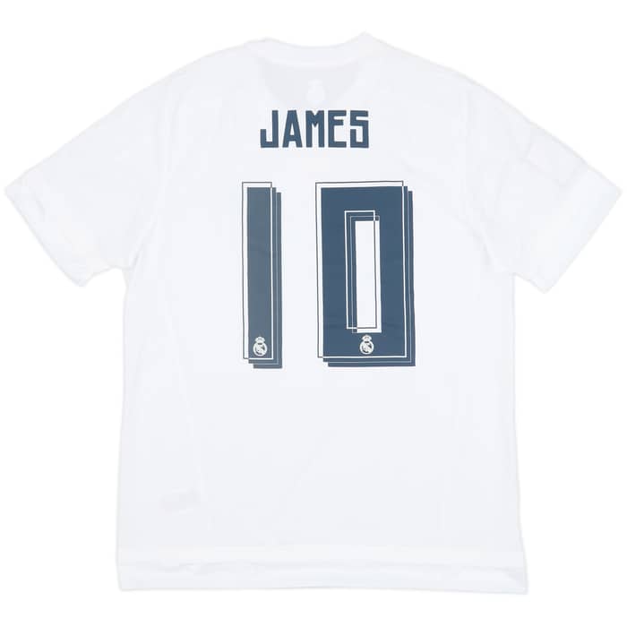 2015-16 Real Madrid Home Shirt James #10 (L)