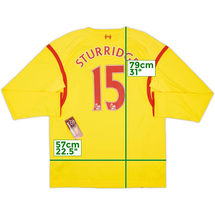 2014-15 Liverpool Away L/S Shirt Sturridge #15 (XL)