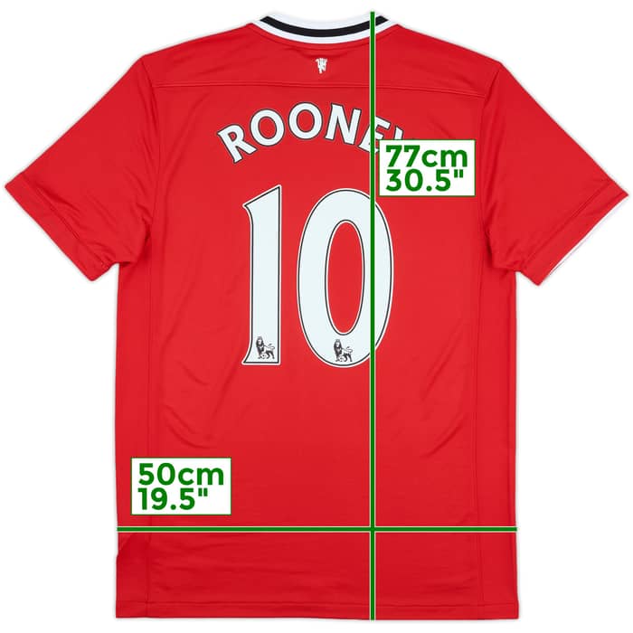 2011-12 Manchester United Home Shirt Rooney #10 (M)
