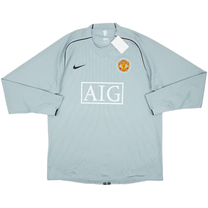 2007-08 Manchester United GK Shirt Van Der Sar #1 (XL)