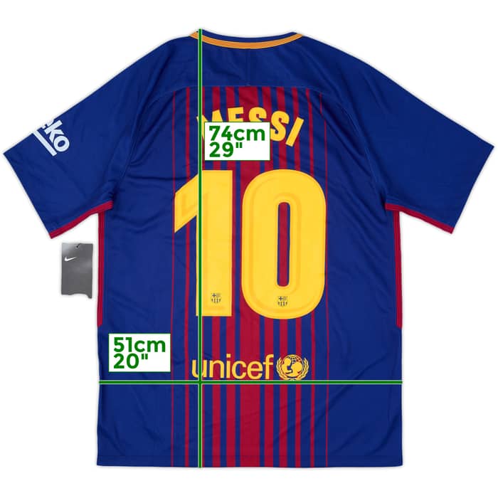 2017-18 Barcelona Home Shirt Messi #10 (M)