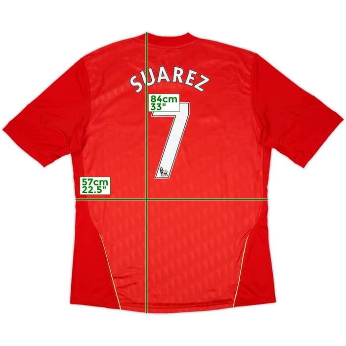 2010-12 Liverpool Home Shirt Suarez #7 (XL)