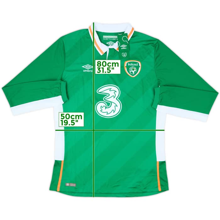 2016-17 Ireland Home L/S Shirt (L)