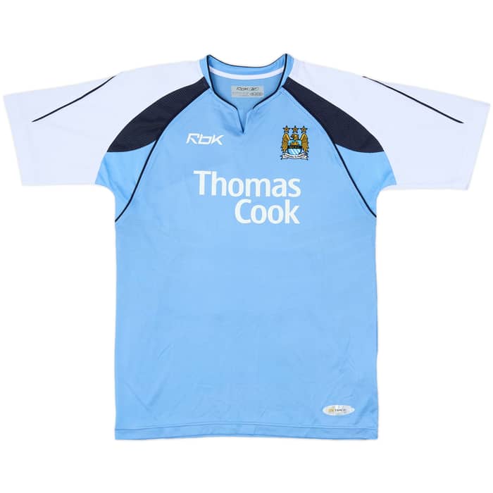2006-07 Manchester City Home Shirt Dunne #22 - 9/10 - (M)