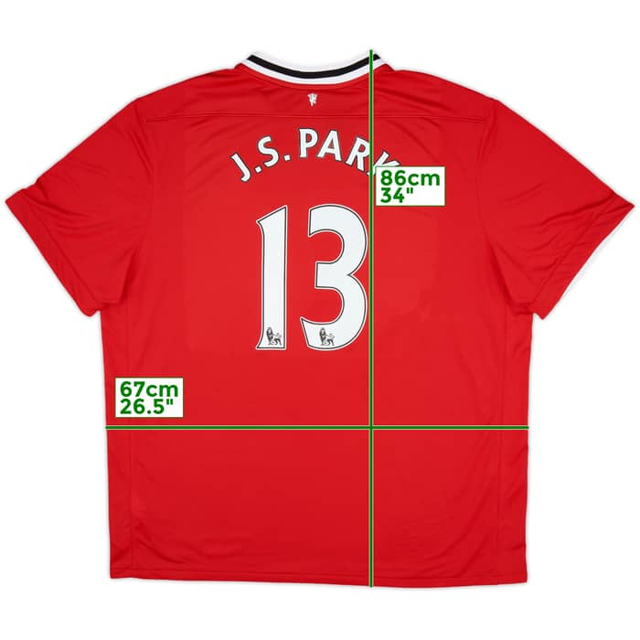 2011-12 Manchester United Home Shirt J.S.Park #13 (3XL)