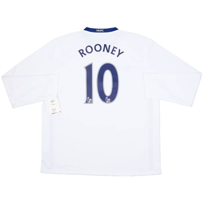 2008-10 Manchester United Away L/S Shirt Rooney #10 (XXL)