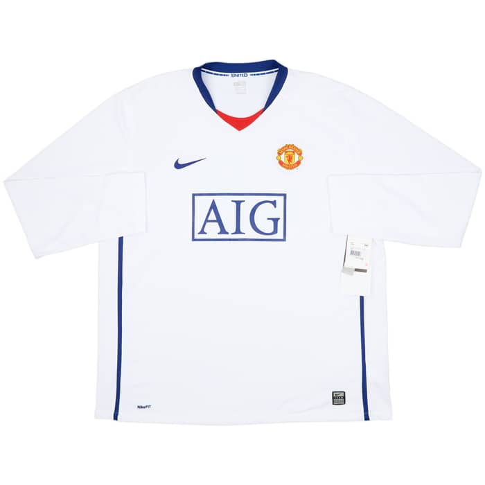 2008-10 Manchester United Away L/S Shirt Rooney #10 (XXL)