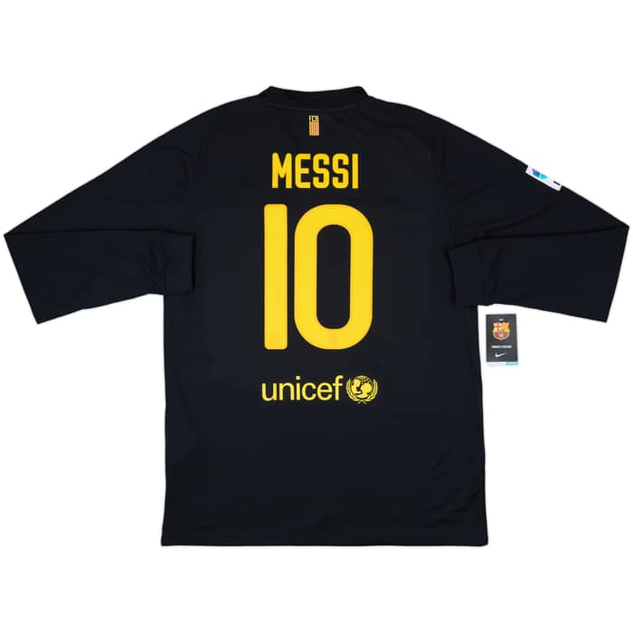2011-12 Barcelona Away L/S Shirt Messi #10 (L)