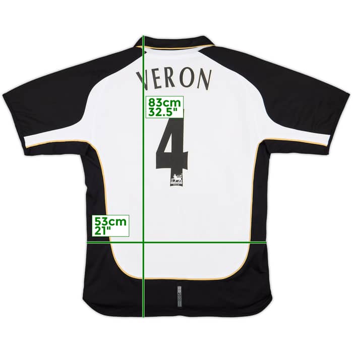 2001-02 Manchester United Centenary Away/Third Shirt Veron #4 - 8/10 - (L)