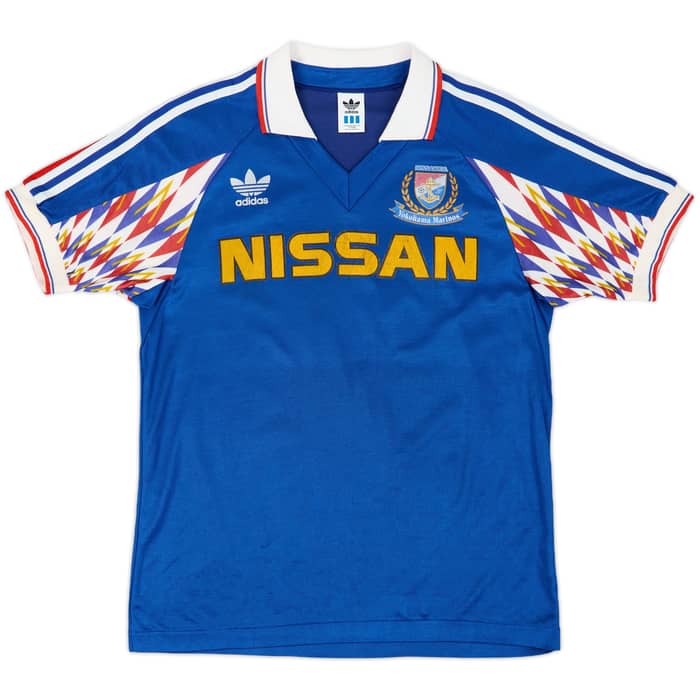 1992-93 Yokohama Marinos Home Shirt & Shorts - 7/10 - (M)