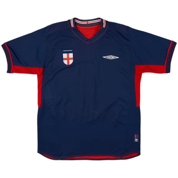 2002-04 England Away Shirt Beckham #7 - 5/10 - (L)