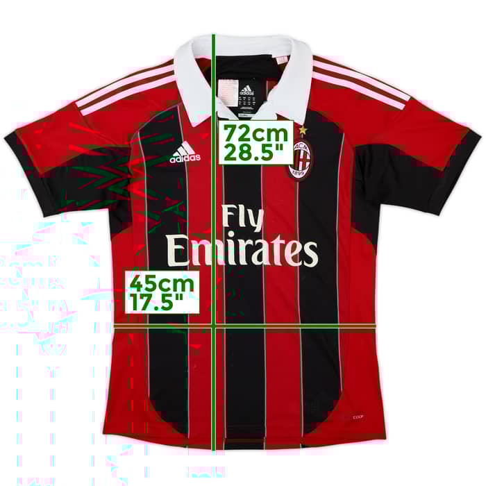 2012-13 AC Milan Home Shirt - 5/10 - (XL.Boys)