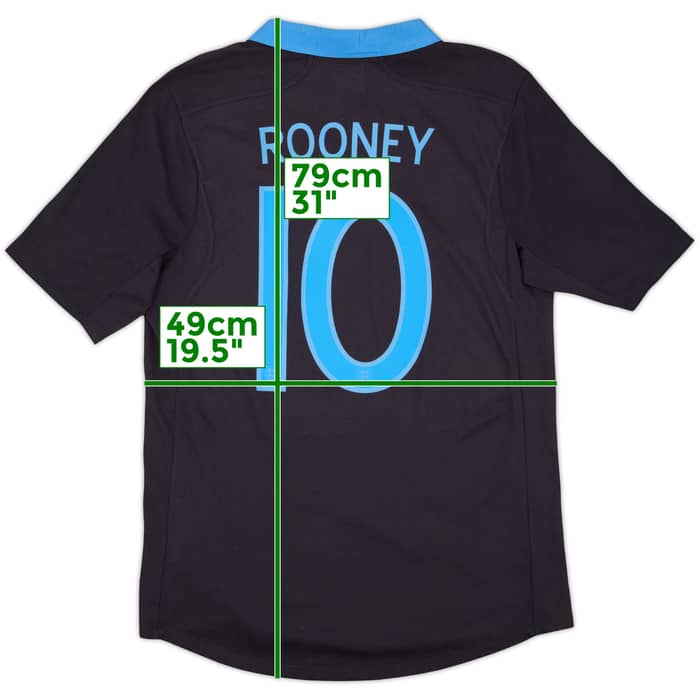 2011-12 England Away Shirt Rooney #10 - 9/10 - (L)