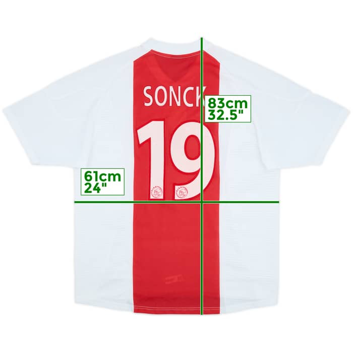 2002-04 Ajax Home Shirt Sonck #19 - 4/10 - (XL)