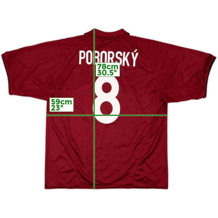 2004-05 Sparta Prague Home Shirt Poborsky #8 - 8/10 - (L)