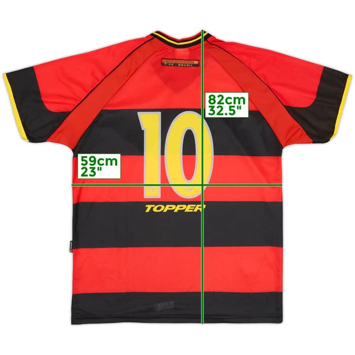2000 Sport Club Recife Home Shirt #10 - 9/10 - (L)