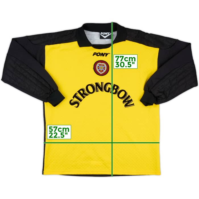1996-97 Hearts GK Shirt - 9/10 - (M)