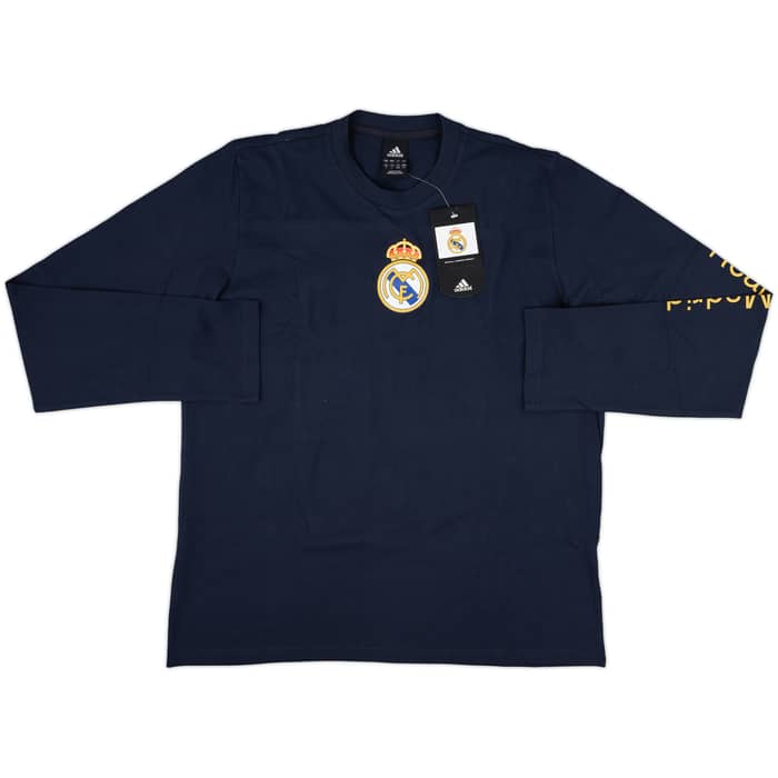 2006-07 Real Madrid adidas Cotton L/S Tee (L)