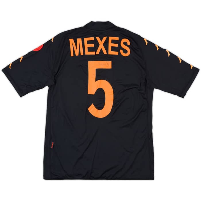 2008-09 Roma Signed Third Shirt Mexes #5 - 4/10 - (L)
