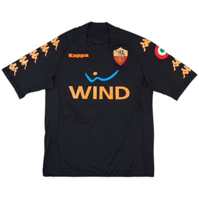 2008-09 Roma Signed Third Shirt Mexes #5 - 4/10 - (L)