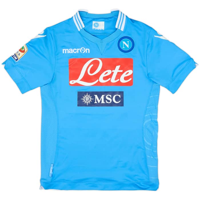 2013-14 Napoli Signed Home Shirt Higuain #9 - 8/10 - (M)
