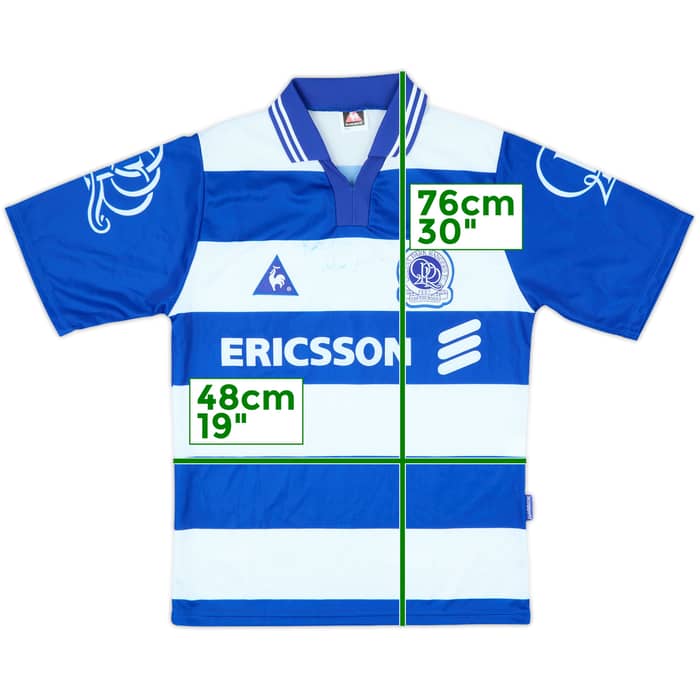 1997-99 QPR Signed Home Shirt - 8/10 - (M)
