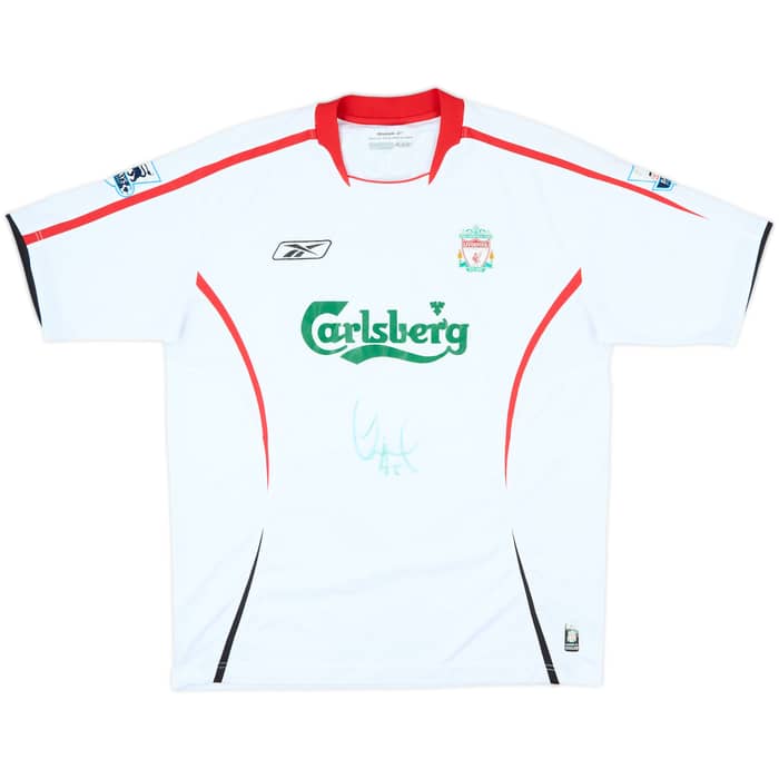 2005-06 Liverpool Signed Away Shirt Cisse #9 - 4/10 - (L)