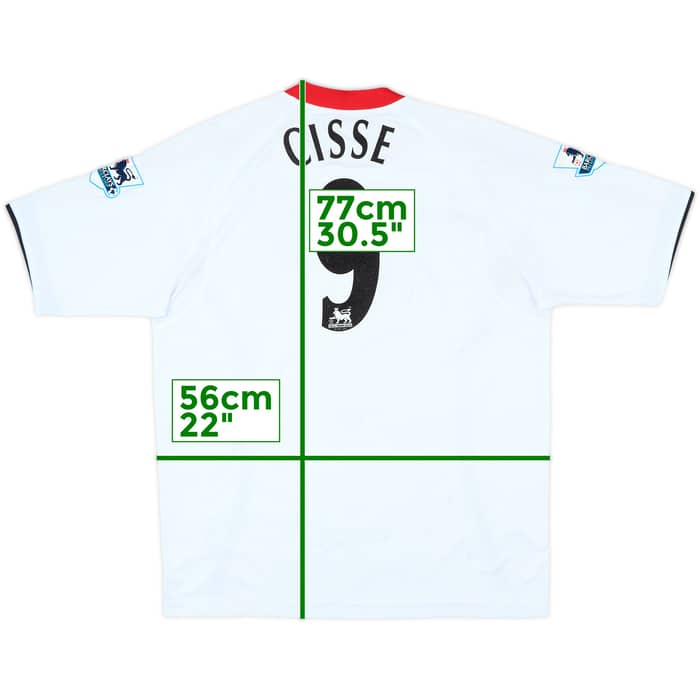 2005-06 Liverpool Signed Away Shirt Cisse #9 - 4/10 - (L)
