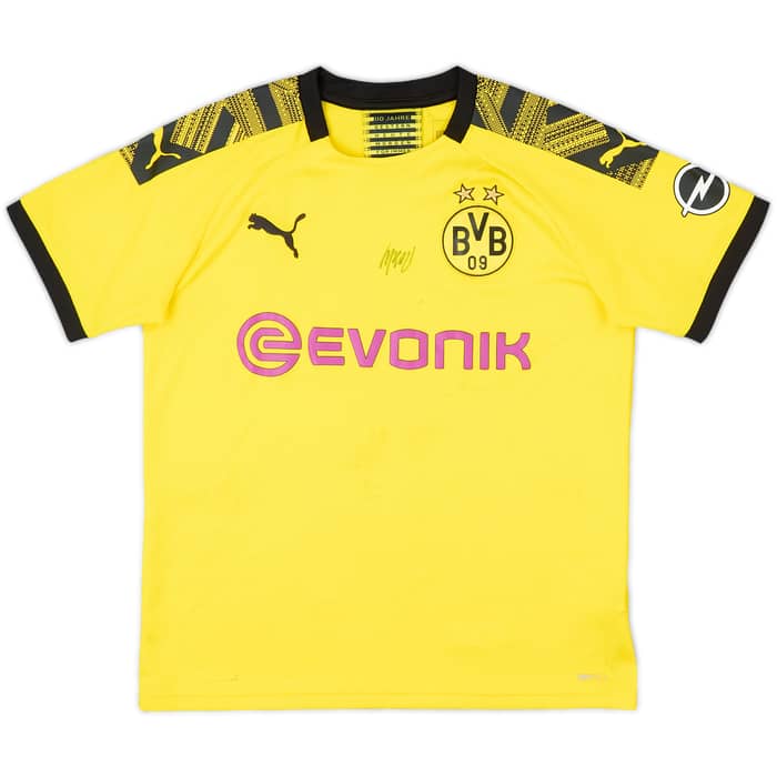 2019-20 Borussia Dortmund Signed Home Shirt Sancho #7 - 7/10 - (L.Boys)