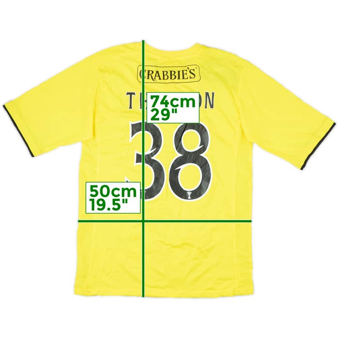 2012-13 Hibernian Squad Signed Third Shirt Thomson #38 - 7/10 - (L)