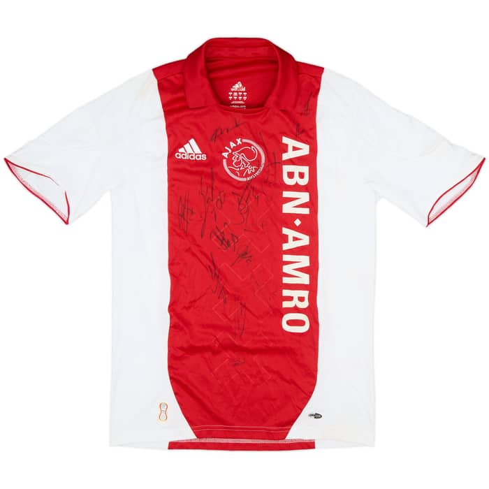 2007-08 Ajax Signed Home Shirt - 8/10 - (S)