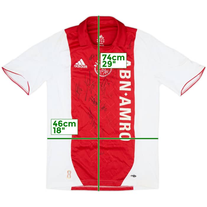 2007-08 Ajax Signed Home Shirt - 8/10 - (S)