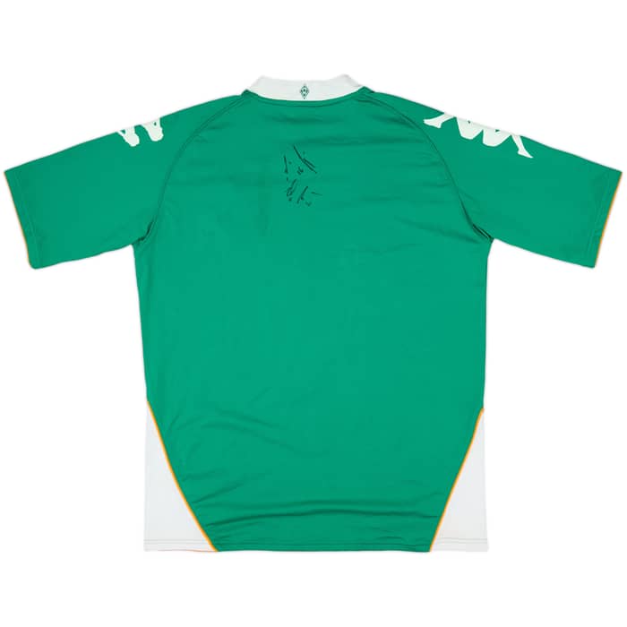 2007-08 Werder Bremen Signed Home Shirt - 8/10 - (L)