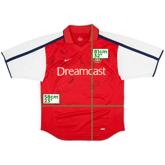 2000-02 Arsenal Signed Home Shirt - 8/10 - (L)