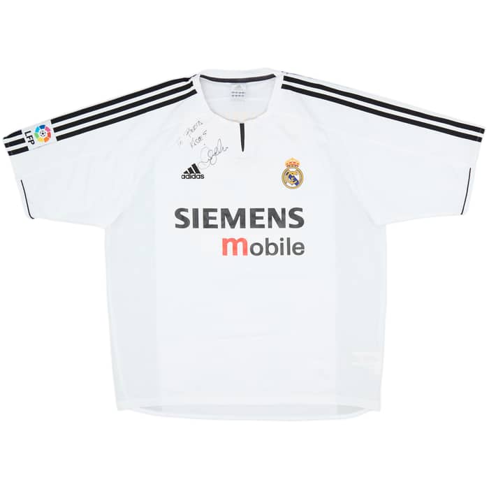2003-04 Real Madrid Signed Home Shirt Beckham #23 - 8/10 - (XL)