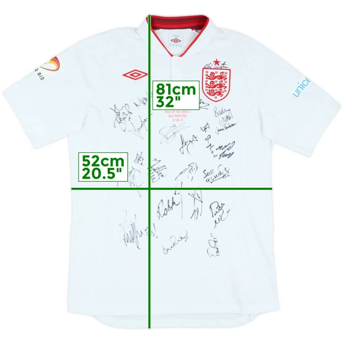 2012-13 England Signed 'Soccer Aid' Home Shirt - 9/10 - (L)