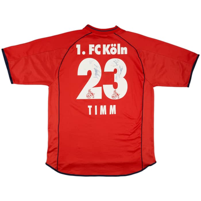2001-02 FC Koln Signed Home Shirt Timm #23 - 7/10 - (XL)