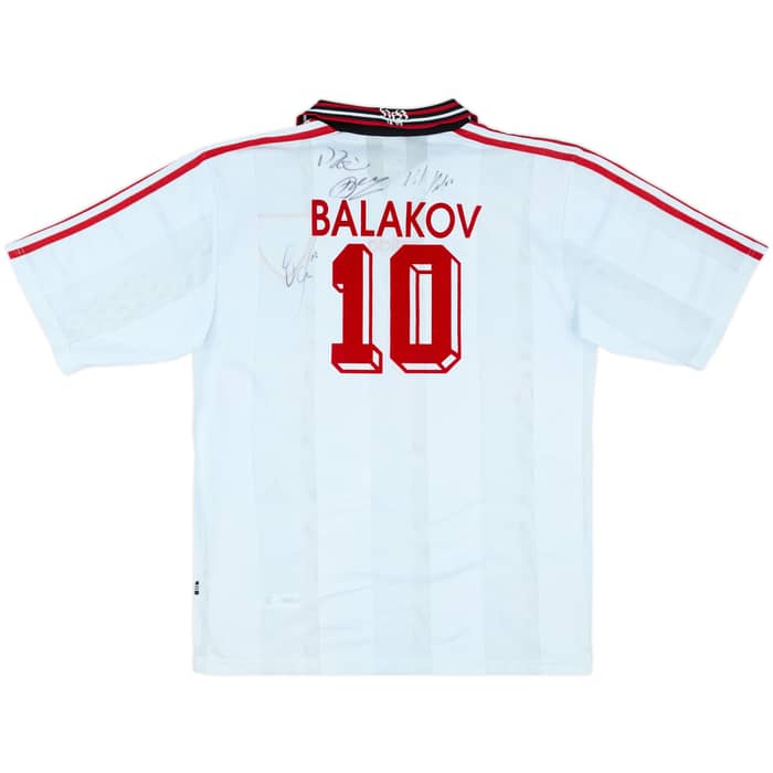 1997-98 Stuttgart Signed Home Shirt Balakov #10 - 8/10 - (L)