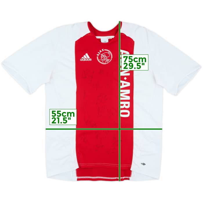 2005-06 Ajax Signed Home Shirt - 8/10 - (L)