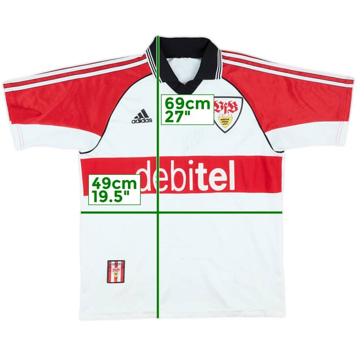 1999-00 Stuttgart Signed Home Shirt - 7/10 - (L.Boys)