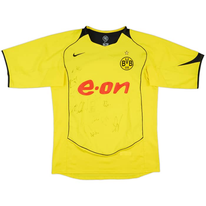 2004-05 Borussia Dortmund Signed Home Shirt - 8/10 - (M)