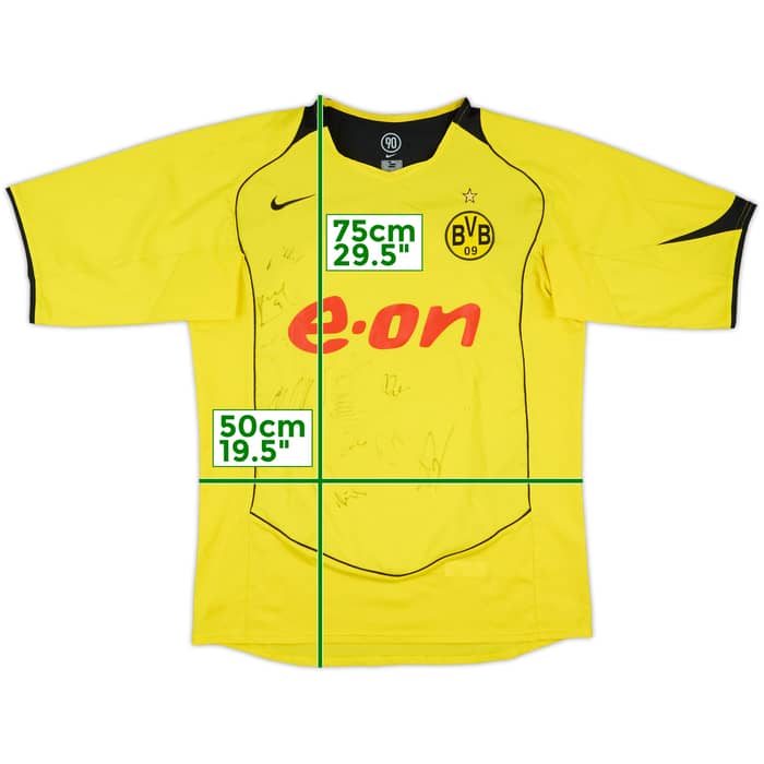 2004-05 Borussia Dortmund Signed Home Shirt - 8/10 - (M)