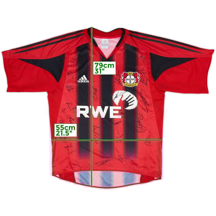 2004-06 Bayer Leverkusen Signed Home Shirt - 8/10 - (M)