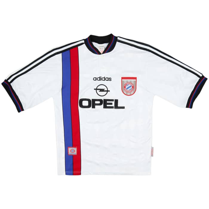 1996-98 Bayern Munich Signed Away Shirt Klinsmann #18 - 8/10 - (S)